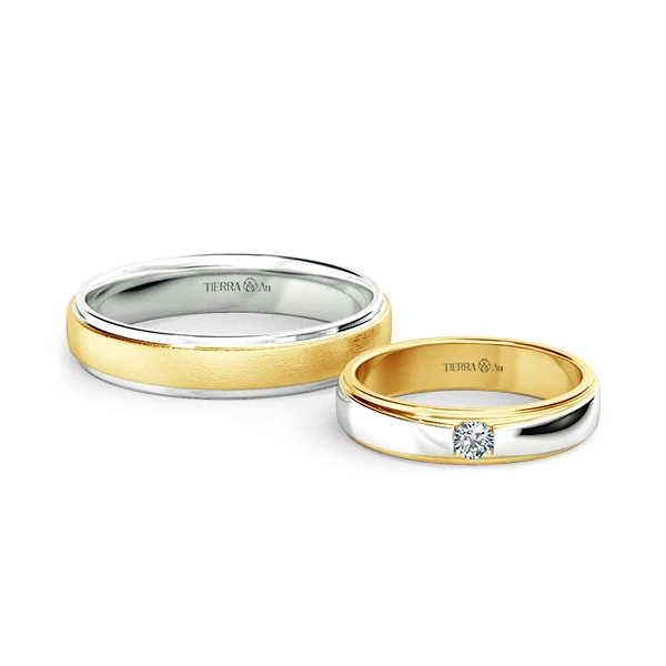 Modern Wedding Band Set NCC2014 1